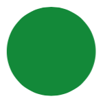 A small 150x150 green dot that has neither height nor width specified